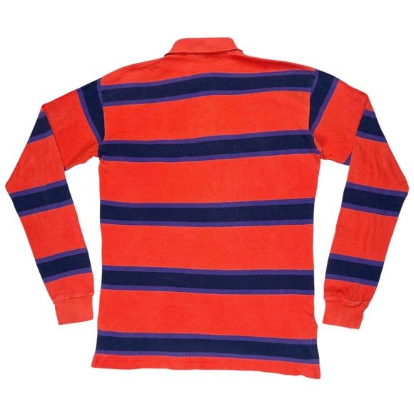 Polo Ralph Lauren Rugby Shirt Mens Long Sleeve Size Medium Golden Pony - Picture 6 of 9